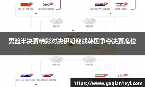 男篮半决赛精彩对决伊朗迎战韩国争夺决赛席位
